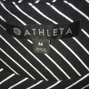Athleta Dresses - LN ATHLETA Black & White Striped Dress Size M Athleta Dresses - LN ATHLETA Black & White Striped Dress Size M